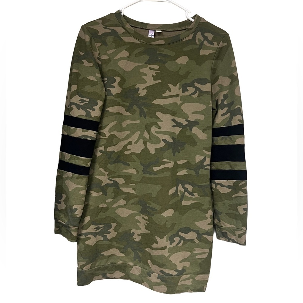 Alpinestars Green Camouflage Long Sleeve Dress